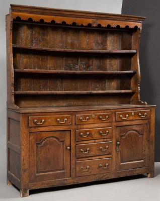 Lot 340 - Welsh Oak and Elmwood Dresser 19th Century In...