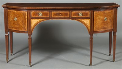 Lot 295 - George III Style Mahogany and Satinwood Banded...