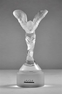 Lot 368 - Lalique Molded Glass Rolls-Royce Spirit of...
