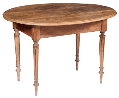 Lot 124 - Louis XVI Style Walnut Oval Table Height 29...