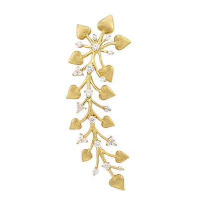 Lot 89 - Gold and Diamond Brooch