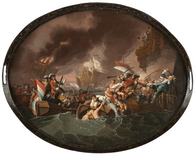 Lot 215 - George III Tole Peinte Tray Late 18th/early...