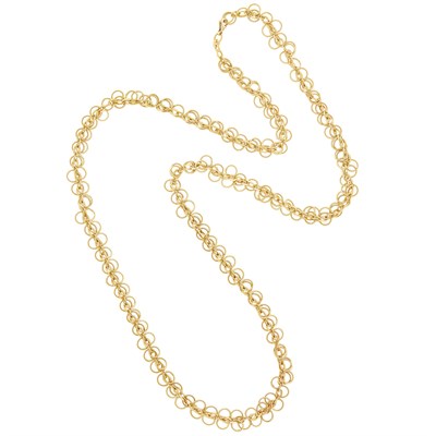 Lot 450 - Long Gold Chain Necklace