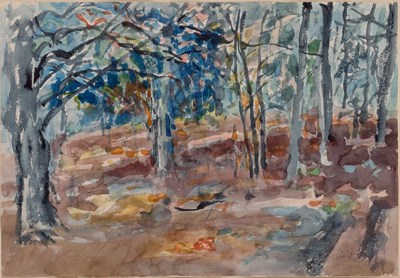 Lot 2075 - Nell Blaine American, 1922-1996 Untitled, 1962...