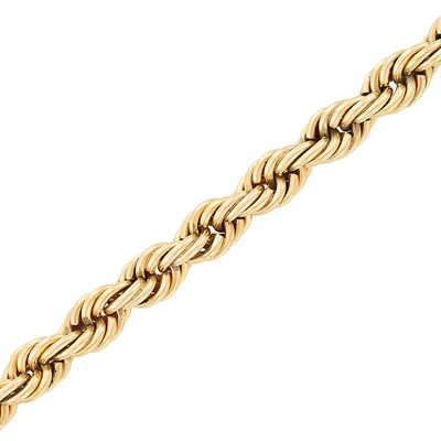 Lot 535 - Rope-Twist Gold Bracelet