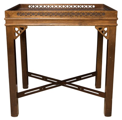 Lot 109 - George III Style Mahogany Tea Table Height 28...