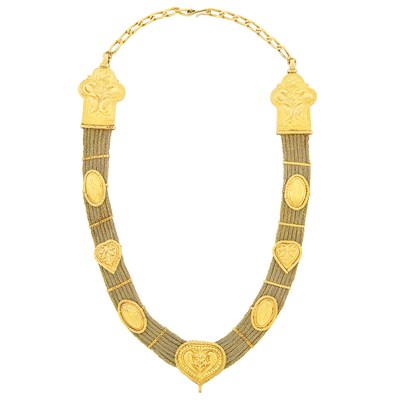 Lot 179 - Gold Mesh Necklace