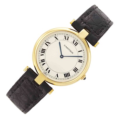 Lot 588 - Gold Wristwatch, Cartier