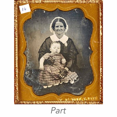 Lot 23 - [DAGUERREOTYPE-PORTRAIT] Two sixth-plate...