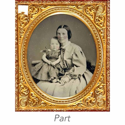 Lot 13 - [CASED IMAGES-PORTRAITS] Two sixth-plate...