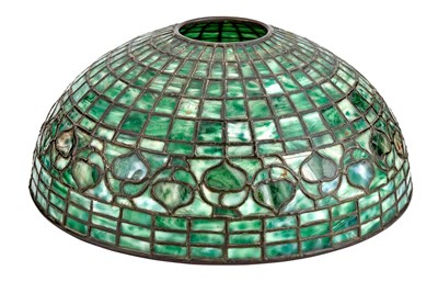 Lot 271 - Tiffany Studios Leaded Glass Acorn Lamp Shade...