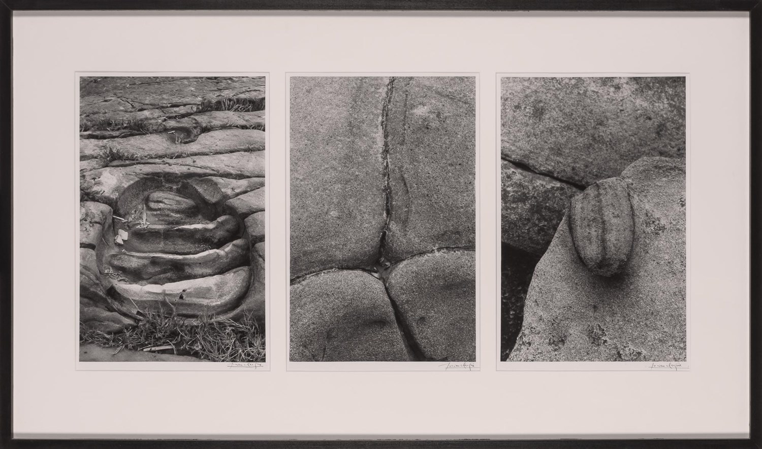Lot 57 - CLERGUE, LUCIEN (1934-2014) Triptych: Boulder...