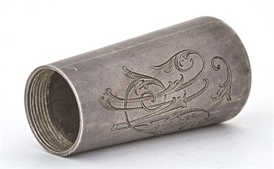Lot 206 - Fabergé Silver Cane Handle Moscow, 1899-1908...