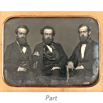 Lot 19 - [DAGUERREOTYPE-PORTRAIT] Three half-plate...