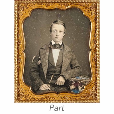Lot 14 - [CASED IMAGES-PORTRAITS] Group of four...