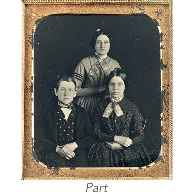 Lot 8 - [CASED IMAGES-PORTRAITS] Group of six images...