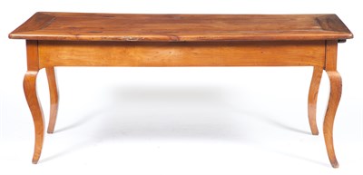Lot 277A - Provincial Louis XV Fruitwood Farm Table...