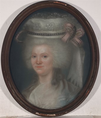 Lot 52 - French School 18th Century Head of a Lady...