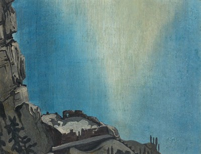 Lot 1128 - Gennaro Favai Italian, 1879-1958 View to the...