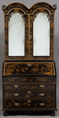 Lot 209 - George I Black-Japanned and Parcel-Gilt Bureau...