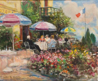 Lot 45 - Jules Rene Herve French, 1887-1981 Cafe Signed...