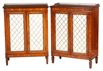 Lot 210 - Pair of Regency Style Rosewood and...