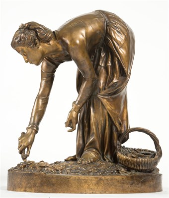 Lot 270 - Patinated-Bronze Figure of a Woman Cast after...
