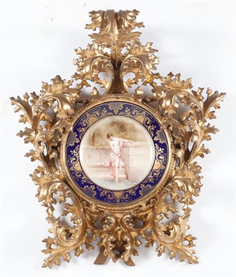 Lot 203 - Two Vienna Style Porcelain Cabinet Plates in...