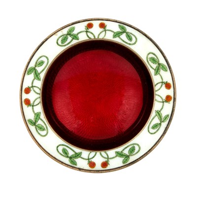 Lot 232 - Norwegian Silver and Guilloché Enamel Bowl...