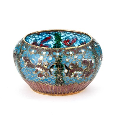 Lot 185 - Group of Five Continental Silver and Cloisonné...