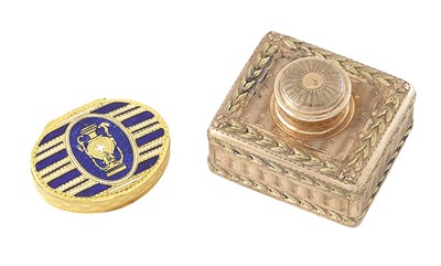 Lot 187 - Continental Two-Color Gold Spirit Burner...