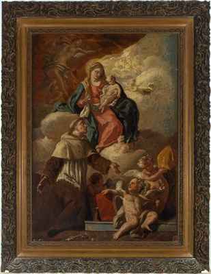 Lot 25 - Attributed to Francesco Solimena The Virgin...