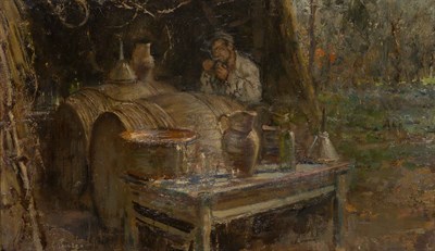 Lot 69 - Giovanni Panza Italian, 1894-1989 Wine Barrels...