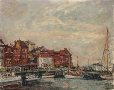 Lot 1149 - Arbit Blatas Lithuanian, 1908-1999 Harbor...