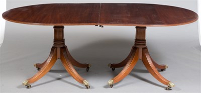 Lot 221 - George III Style Mahogany Three-Pedestal...