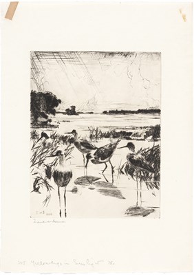 Lot 190 - Frank Weston Benson (1862-1951) DARK POOL;...