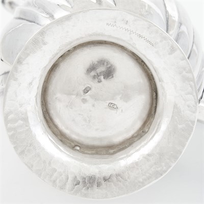 Lot 303 - German Silver Chocolate Pot Johann George...