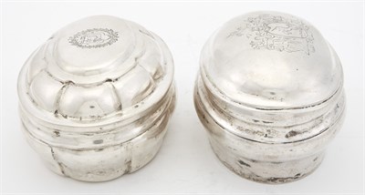 Lot 305 - Two Continental Silver Sugar Boxes Second half...