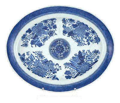 Lot 510 - Chinese Export Blue Fitzhugh Porcelain Tureen...