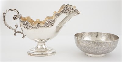 Lot 320 - Group of Silver Items Comprising Persian bowl,...