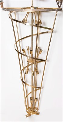 Lot 294 - Mid-Century Style Brass Finish Metal...