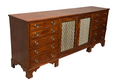 Lot 105 - George III Mahogany Dresser Base Height 33...