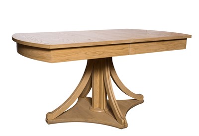 Lot 167 - Bleached Oak Extension Dining Table With two...