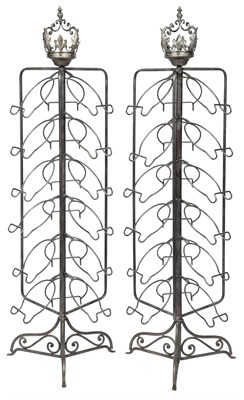 Lot 173 - Pair of Iron Display Racks En suite with the...