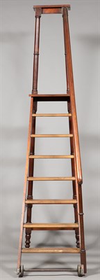 Lot 499 - Victorian Mahogany Library Steps, probably...