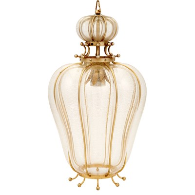 Lot 295 - Murano Gilt-Metal and Blow-Out Glass Hall...