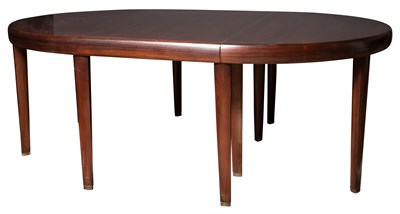 Lot 350 - Danish Modern Style Inlaid Teak Extension...
