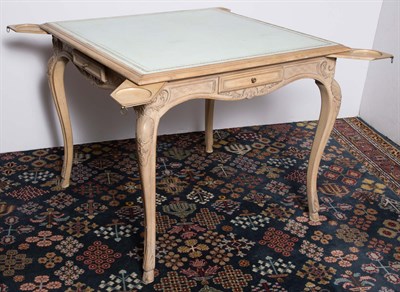 Lot 235 - Louis XV Style Bleached Wood Games Table...