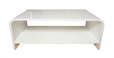 Lot 345 - White Acrylic Low Table Height 18 inches,...