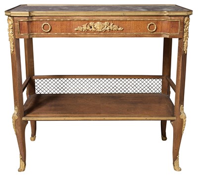 Lot 265 - Louis XV Style Gilt-Metal Mounted Mahogany...
